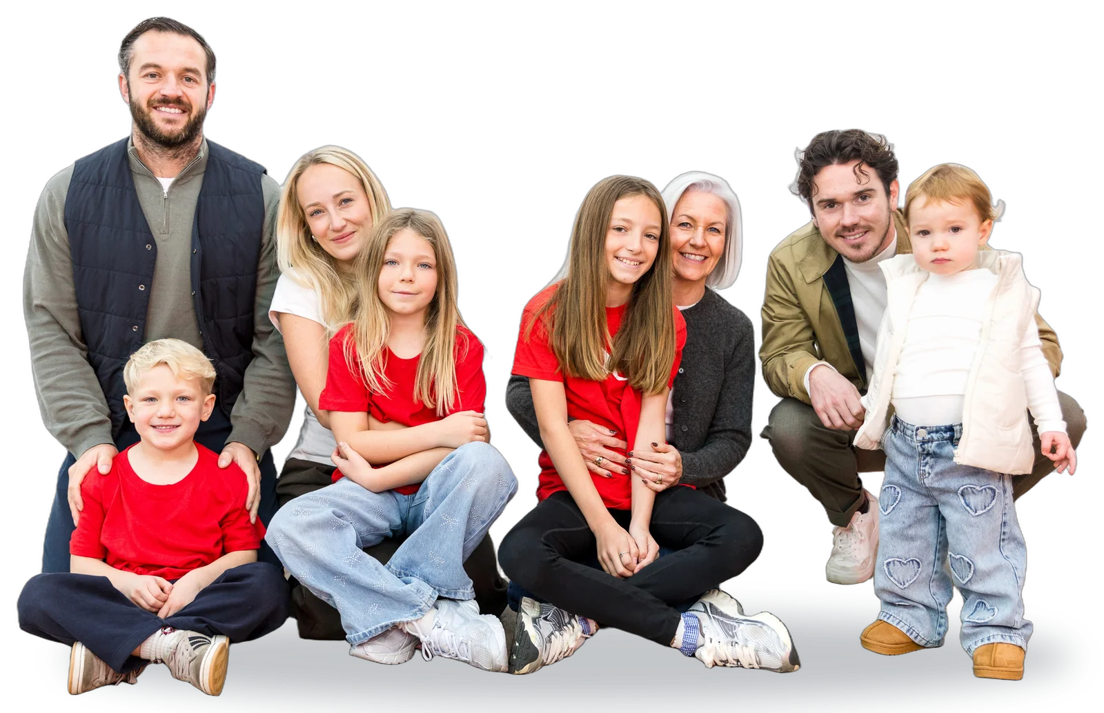 JC Academy team with children